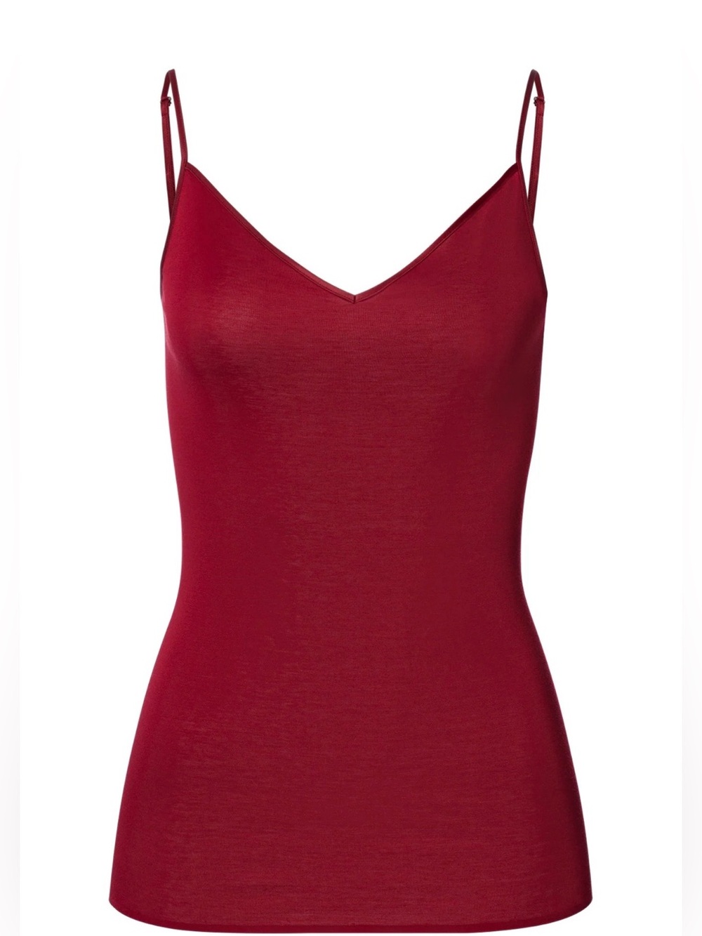 HANRO Cotton Seamless V-Neck Cotton Camisole